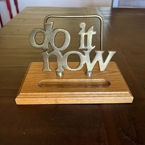 DO IT NOW  Brass Letter stand 70/80s